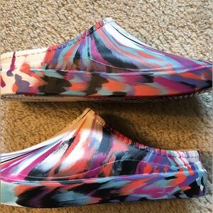 Hunter In Out Bloom Algae Marble Foam Clogs